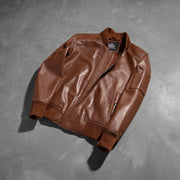 
Bomia MA-1 Chaqueta Bomber de Cuero para Hombre – alternate product view 7