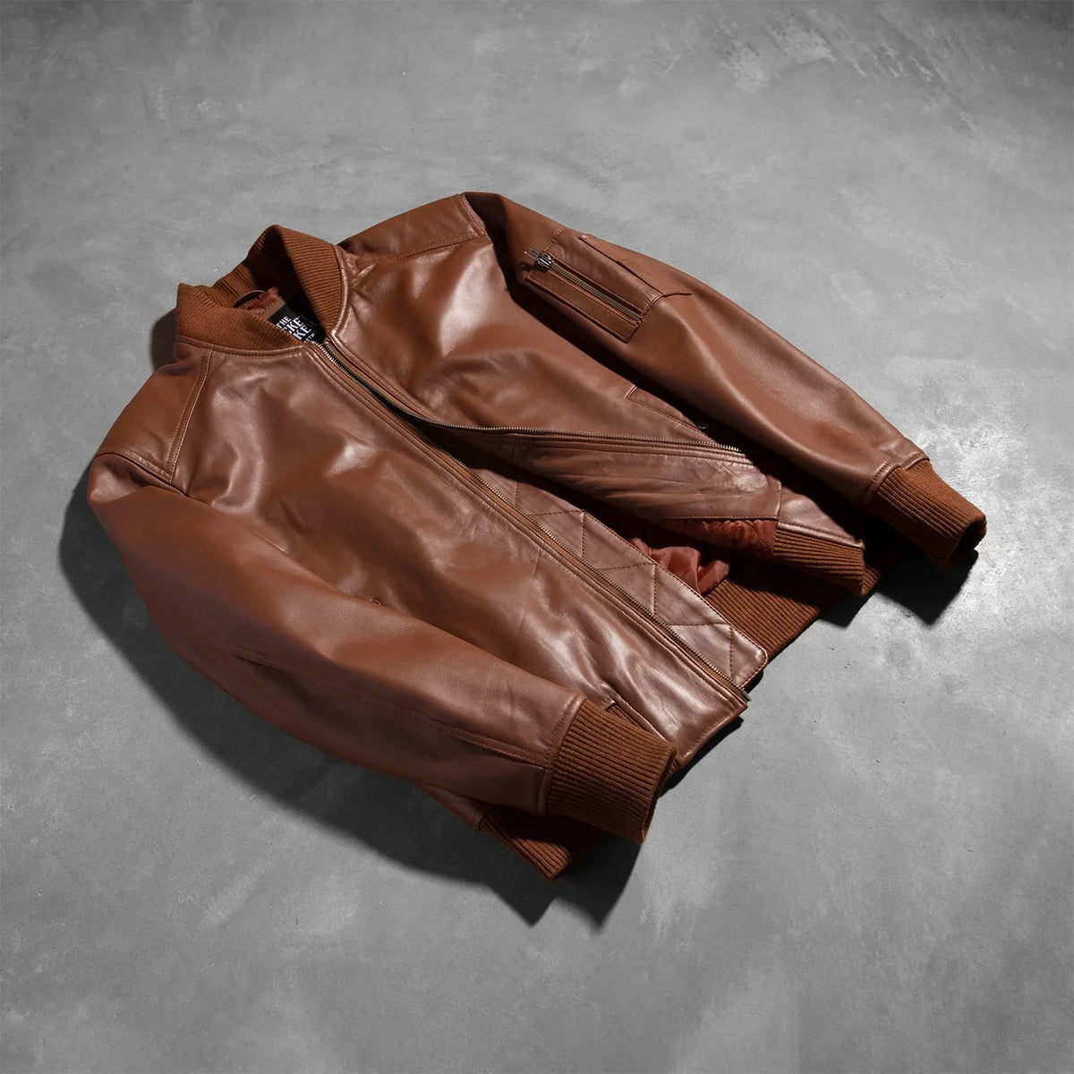 
Bomia MA-1 Chaqueta Bomber de Cuero para Hombre – alternate product view 8