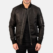 
Bomia MA-1 Chaqueta Bomber de Cuero para Hombre – alternate product view 1