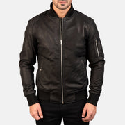 
Bomia MA-1 Chaqueta Bomber de Cuero para Hombre – alternate product view 3