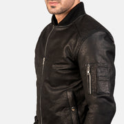
Bomia MA-1 Chaqueta Bomber de Cuero para Hombre – alternate product view 5