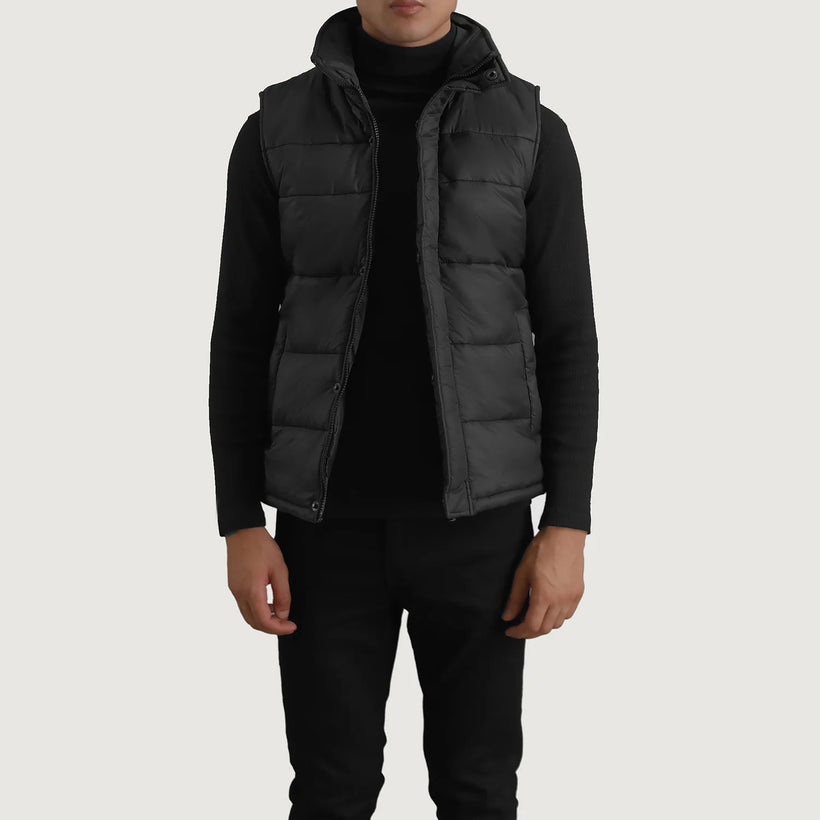 Bryan Negro Chaleco acolchado para Hombre