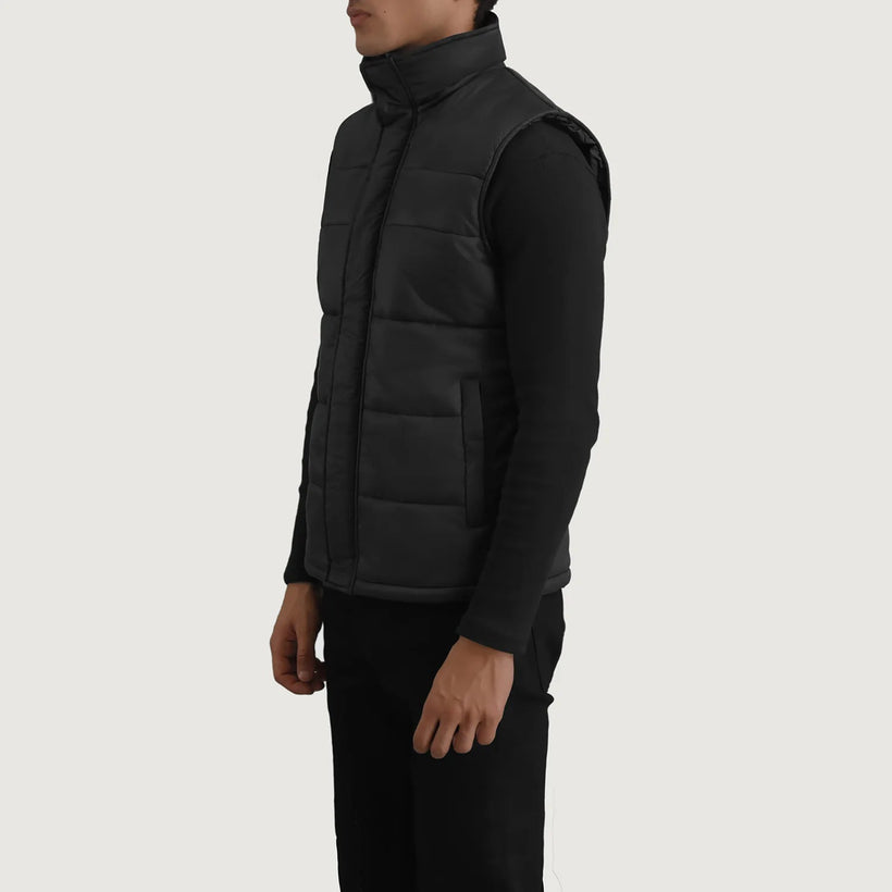 Bryan Negro Chaleco acolchado para Hombre