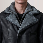 Authentic Sheepskin Snuffed with Snuffed Finish Grain Texture & Heavy-Duty Seam Stitching Detail