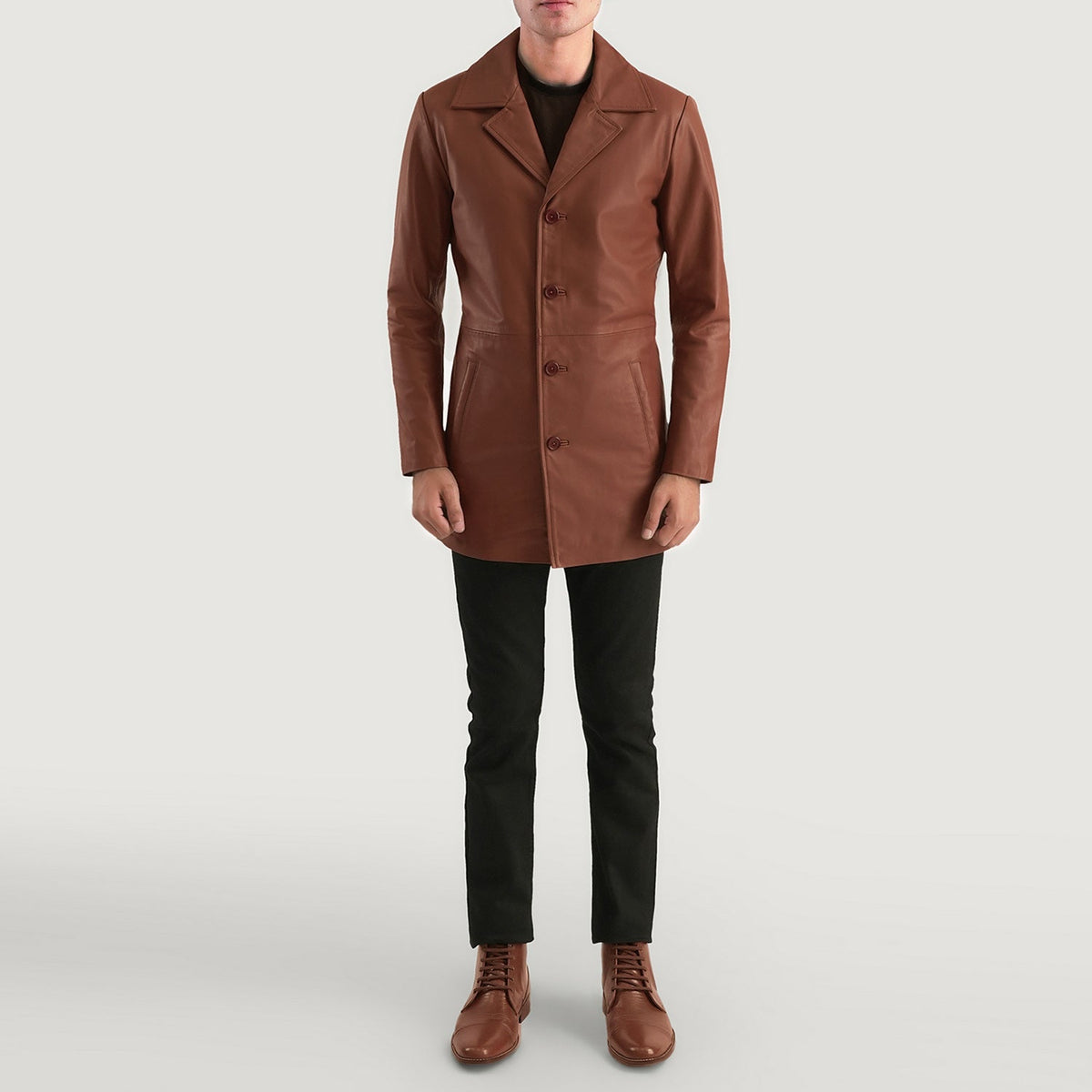 Classmith Abrigo de Cuero para Hombre – Vista alternativa del producto 3
