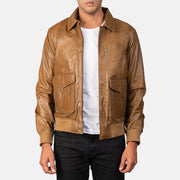 Coffmen Cazadora Bomber de Cuero para Hombre – Vista alternativa del producto 1