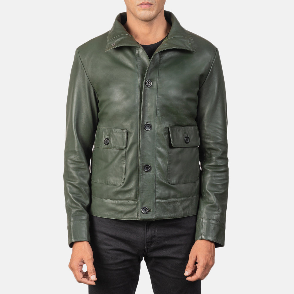 Columbus Cazadora Bomber de Cuero para Hombre – Vista alternativa del producto 1