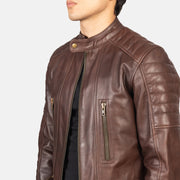 Damian Chaqueta Biker de Cuero para Hombre – Vista alternativa del producto 6