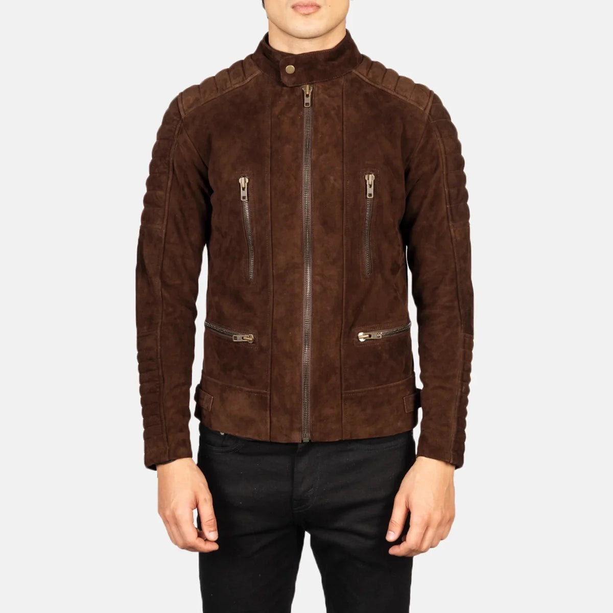 Damian Chaqueta Biker de Cuero para Hombre – Vista alternativa del producto 4