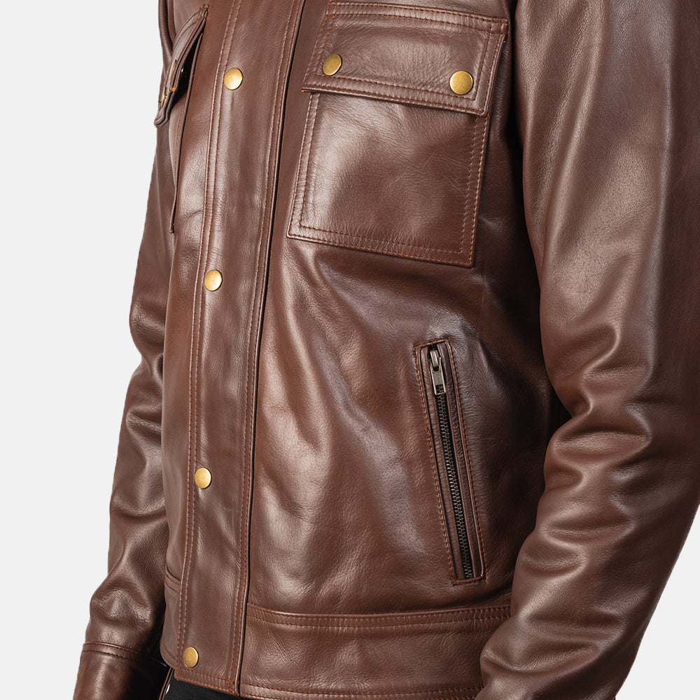 
Darren Chaqueta Biker de Cuero para Hombre – alternate product view 6