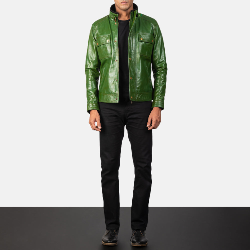 
Darren Chaqueta Biker de Cuero para Hombre – alternate product view 4