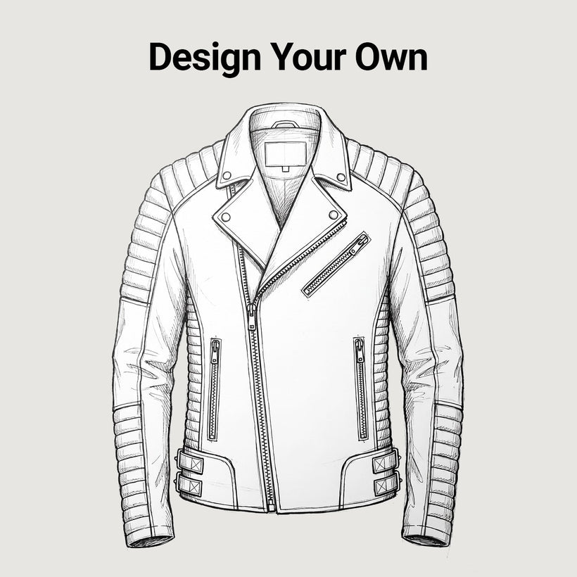Design Your Own Chaqueta de Cuero para Hombre