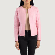 Elixir Collarless Chaqueta de Cuero para Mujer – Vista alternativa del producto 1