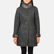 
Erica Shearling Abrigo de Cuero para Mujer – alternate product view 3