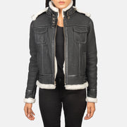 
Fiona Hooded Chaqueta de Doble Faz Shearling para Mujer – alternate product view 1