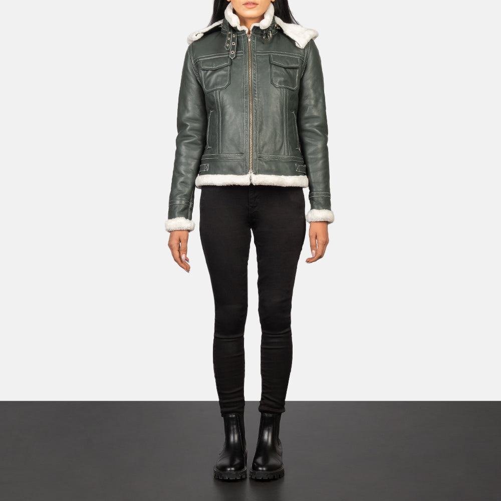 
Fiona Hooded Chaqueta de Doble Faz Shearling para Mujer – alternate product view 2