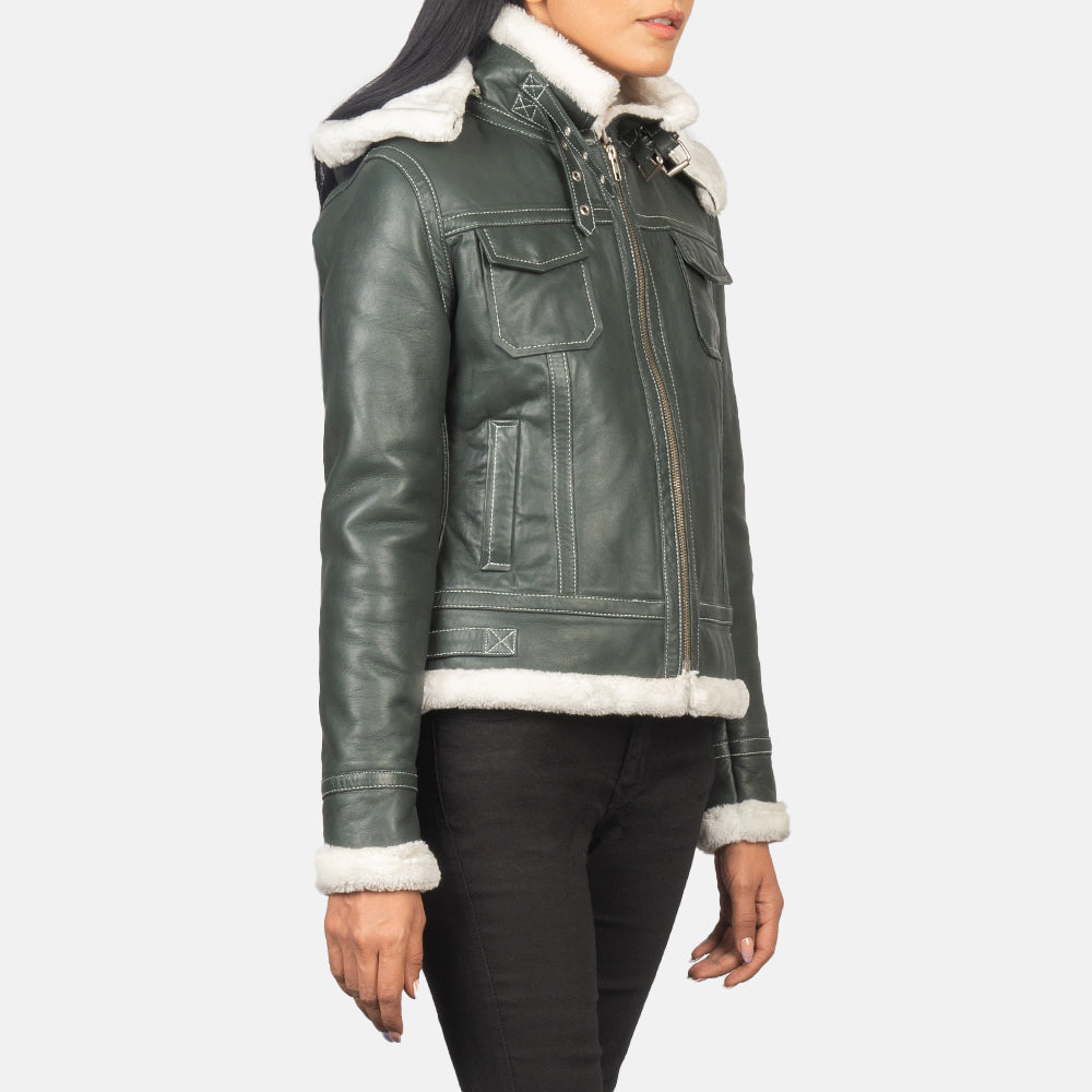 
Fiona Hooded Chaqueta de Doble Faz Shearling para Mujer – alternate product view 4