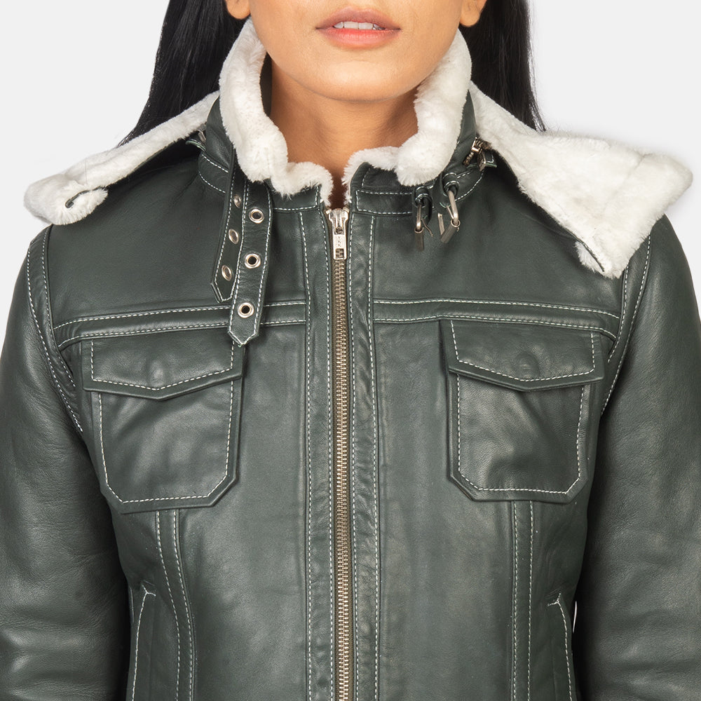 
Fiona Hooded Chaqueta de Doble Faz Shearling para Mujer – alternate product view 6