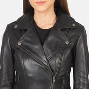 Flashback Chaqueta Biker de Cuero para Mujer – Vista alternativa del producto 4