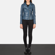 Flashback Chaqueta Biker de Cuero para Mujer – Vista alternativa del producto 3