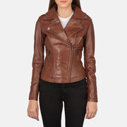 Flashback Chaqueta Biker de Cuero para Mujer – Vista alternativa del producto 1