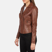 Flashback Chaqueta Biker de Cuero para Mujer – Vista alternativa del producto 2