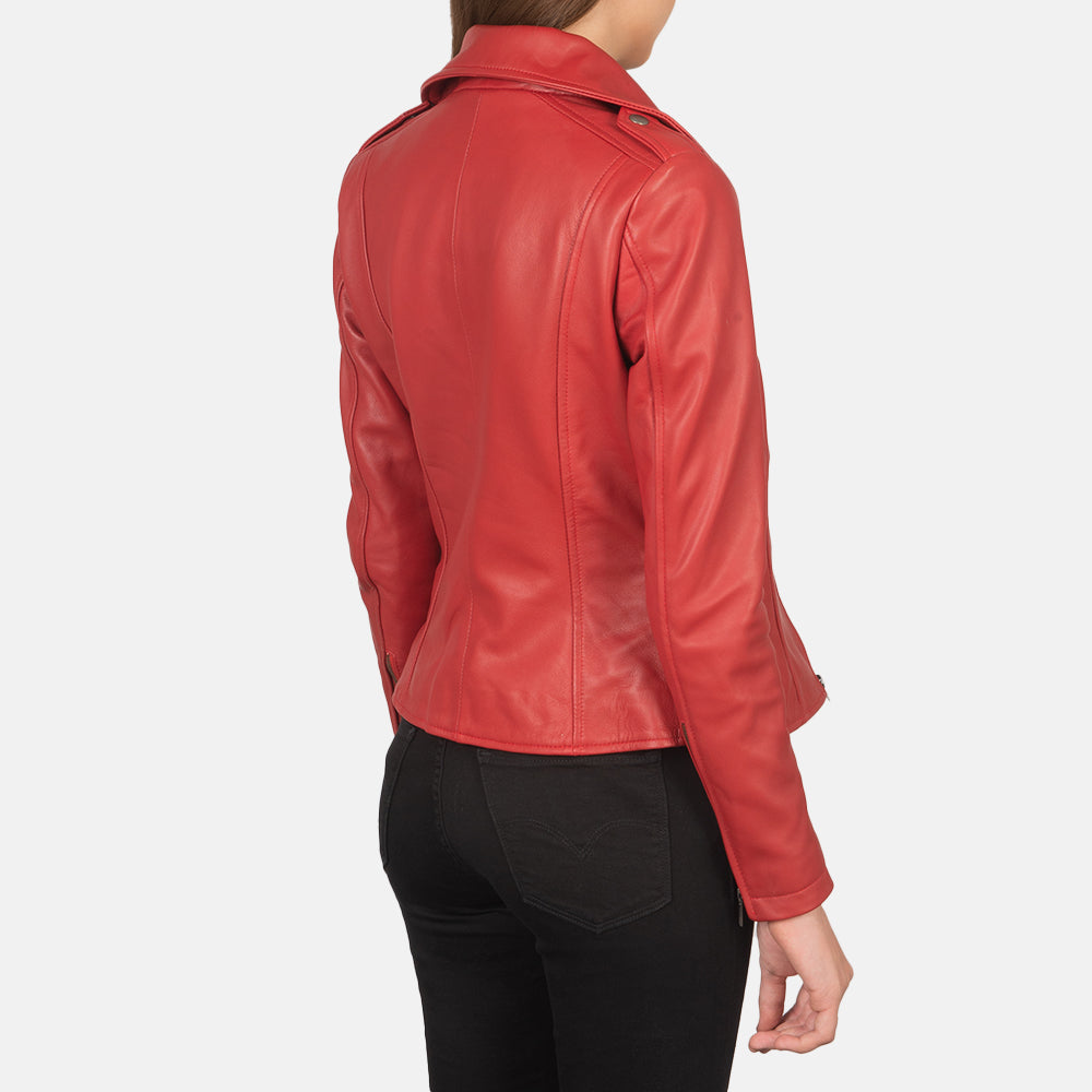 Authentic Sheepskin Leather with Semi-aniline Finish Grain Texture &amp; Heavy-Duty Seam Stitching Detail