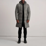 
Floyd Abrigo de Cuero Tostado Puffer Chaqueta de Cuero para Hombre – alternate product view 3