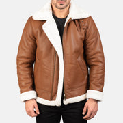 Francis B-3 Negro Cazadora Bomber de Cuero para Hombre – Vista alternativa del producto 1