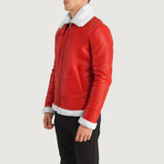 Francis B-3 Negro Cazadora Bomber de Cuero para Hombre – Vista alternativa del producto 2