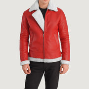 Francis B-3 Negro Cazadora Bomber de Cuero para Hombre – Vista alternativa del producto 4