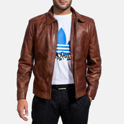 Inferno Leather Brown Jacket – Vista alternativa del producto 4