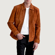 Inferno Leather Brown Jacket – Vista alternativa del producto 1