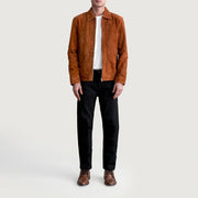 Inferno Leather Brown Jacket – Vista alternativa del producto 4
