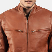 Ionic Chaqueta Biker de Cuero para Hombre – Vista alternativa del producto 6