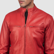Ionic Chaqueta Biker de Cuero para Hombre – Vista alternativa del producto 5