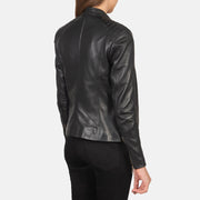 Kelsee Chaqueta Biker de Cuero para Mujer – Vista alternativa del producto 5