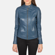 Kelsee Chaqueta Biker de Cuero para Mujer – Vista alternativa del producto 4