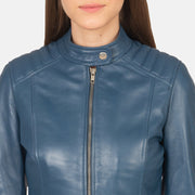 Kelsee Chaqueta Biker de Cuero para Mujer – Vista alternativa del producto 6