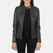 Kelsee Chaqueta Biker de Cuero para Mujer – Vista alternativa del producto 1