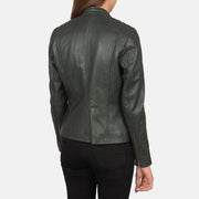 Kelsee Chaqueta Biker de Cuero para Mujer – Vista alternativa del producto 5