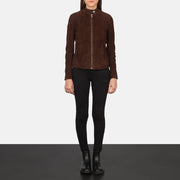 Kelsee Chaqueta Biker de Cuero para Mujer – Vista alternativa del producto 3