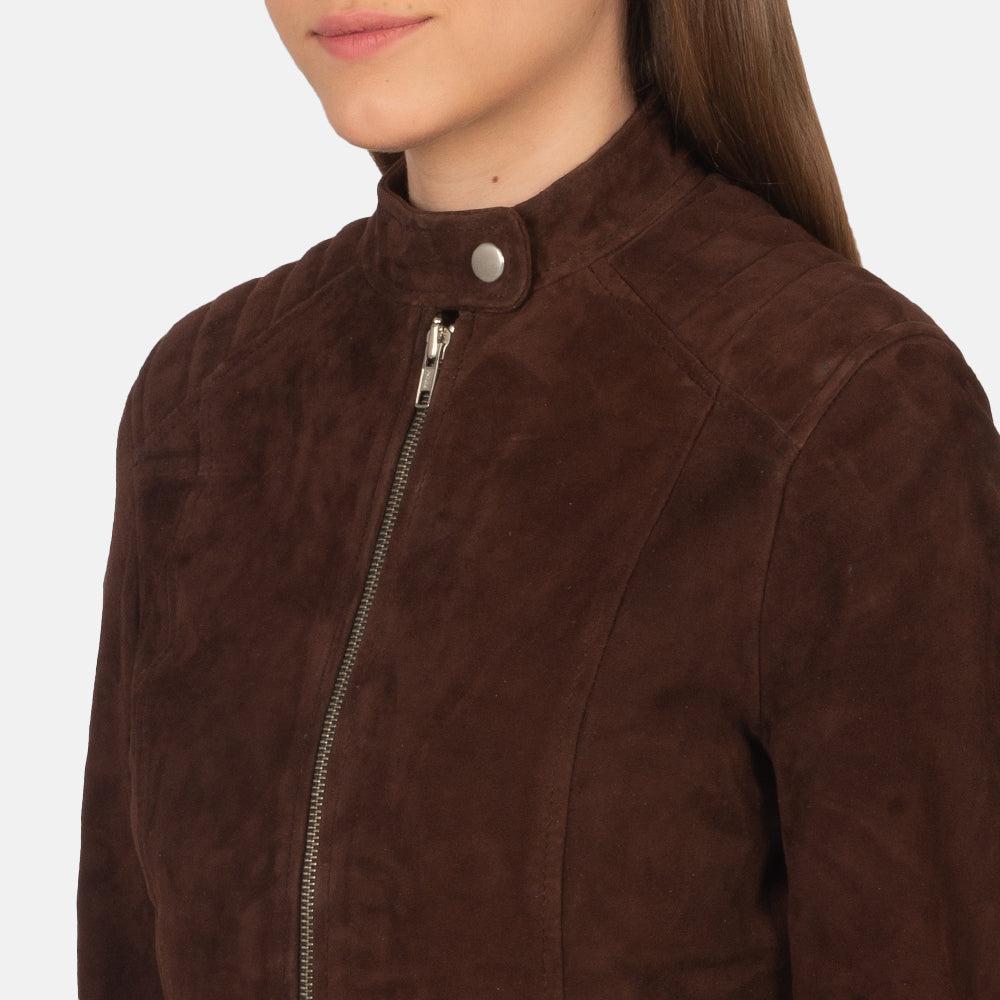Kelsee Chaqueta Biker de Cuero para Mujer – Vista alternativa del producto 6