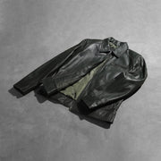Lavendard Chaqueta Biker de Cuero para Hombre – Vista alternativa del producto 7