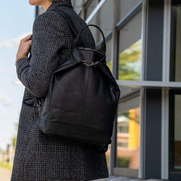 Manchester Full-Grain Leather Backpack para Mujer