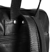 Solid Antique Brass Hardware &amp; Heavy-Duty Dual Zipper Detail on Naomi Full-Grain Leather Backpack para Mujer