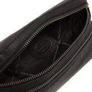 Toronto Full-Grain Cinturón de Cuero Bag para Mujer - Structured Side Profile Showing Gusset Depth &amp; Expansion Capacity
