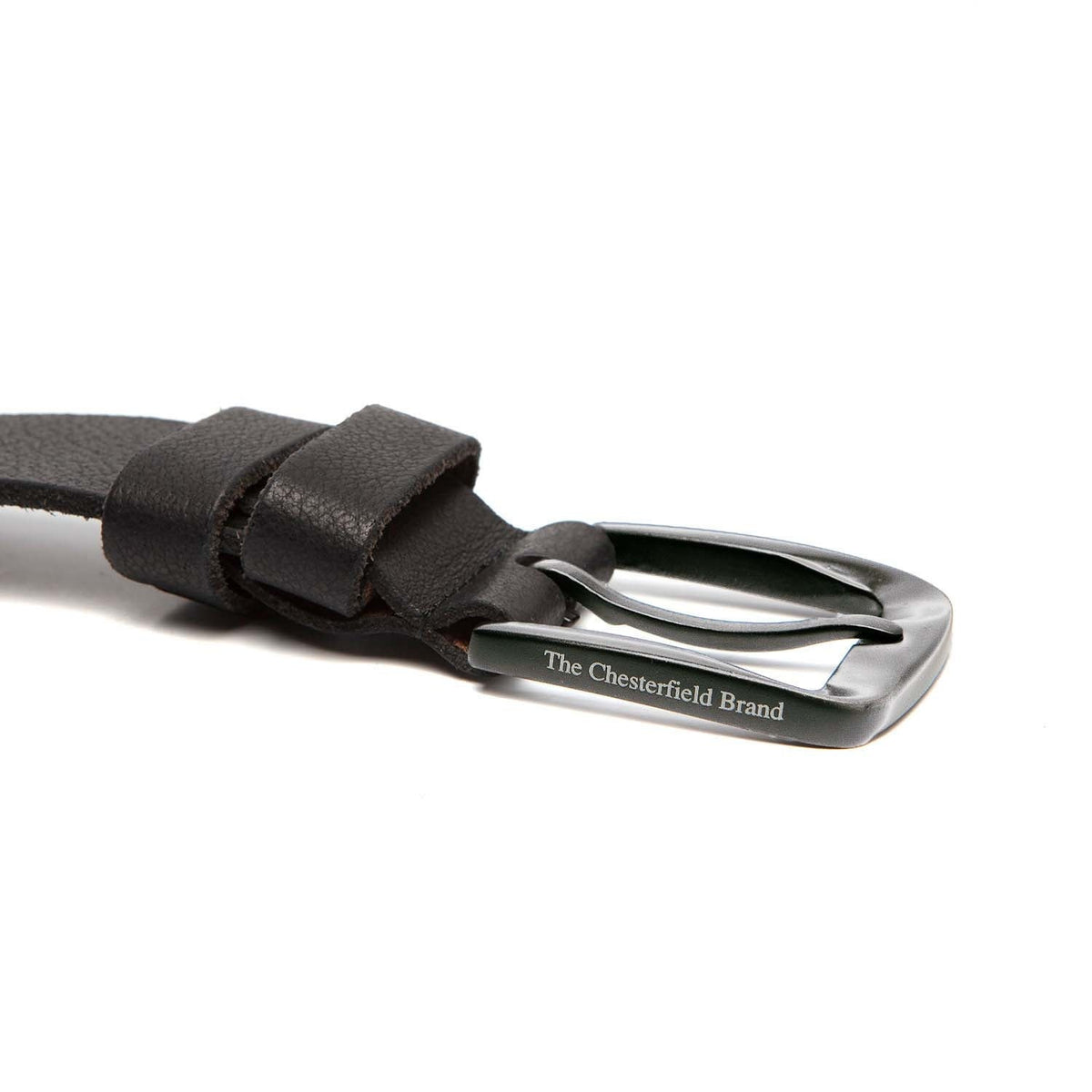 
Classic 100% Full-Grain leather Belt - Perspectiva trasera con correas de cuero reforzadas