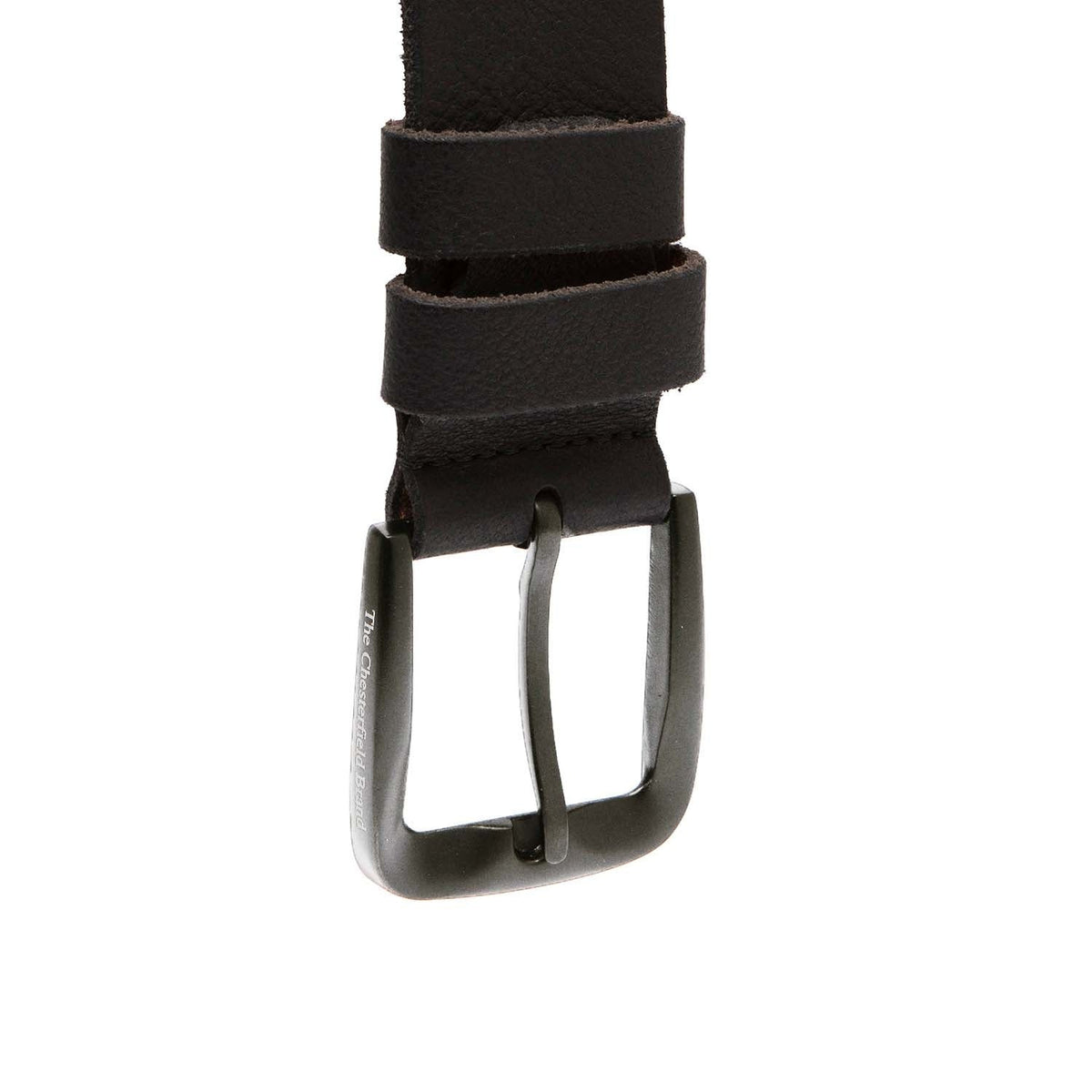 
Copper Cuero Flor Integral Belt para Hombre - Perfil lateral estructurado con profundidad de fuelle