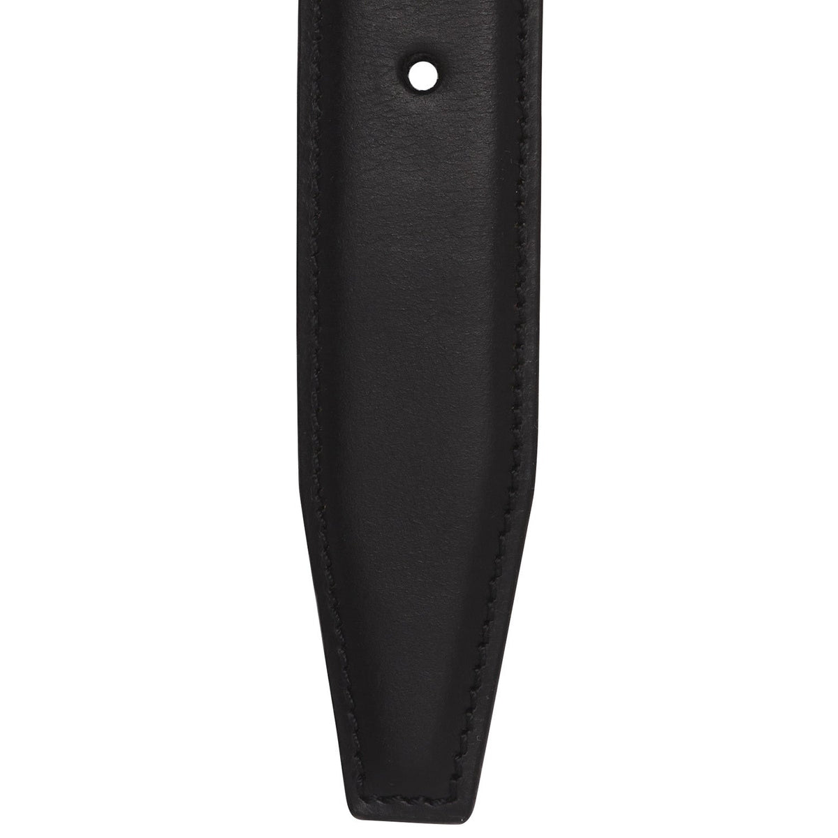 Solid Antique Brass Hardware &amp; Heavy-Duty Dual Zipper Detail on Elliot Full-Grain Cinturón de Cuero para Hombre